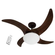 Ventilador Independence 4 Pás 220V Marrom Café E Controle