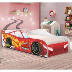 Cama Carro Kaboom Stylo Vermelho Solteiro
