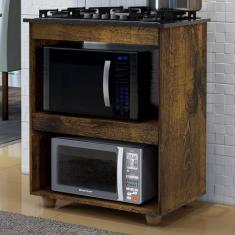 Armário de Cozinha para Cooktop 5 Bocas Turim Ypê - Kaiki Móveis, Ipê