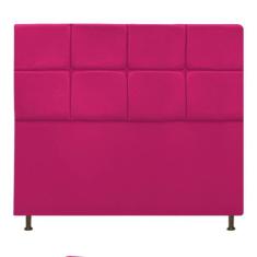 Cabeceira Estofada Damares 160 cm Queen Size Com Botonê Suede Pink - D