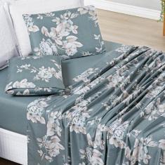 Jogo de Lençol Solteiro Avere 200 Fios Estampado 3 Peças - Primavera -