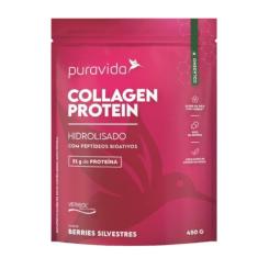 Suplemento Alimentar Puravida Collagen Protein Berries 450g