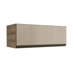 Módulo Cozinha Kappesberg Maxxi Armário G770 1 Porta Basculante c/Vidro 80cm Nogal