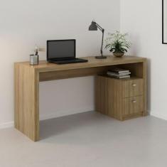 Escrivaninha Mesa Escritório 135,8cm com 2 gavetas ME4130 - Tecno Mobi