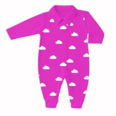 Macacão Estampado Suedine Roupas de Bebê Meninos e Meninas - RGO, Nuve