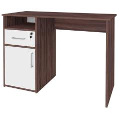 Mesa Para Escritório Escrivaninha Hall A02 Ipê Branco