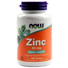 Zinco 50mg 250 tablets Now Foods