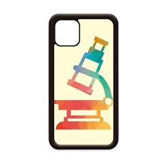 Capa com estampa de microscópio de desenho animado para iPhone 11 Pro Max para Apple Mobile Case