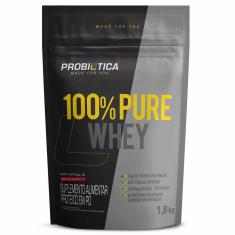 100% Pure Whey - 1800g Refil Morango - Probiotica