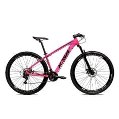 Bicicleta Aro 29 Ksw 1x9v Freio Hidráulico, Trava E K7 11-40 - Rosa-preto - 15 Rosa-preto