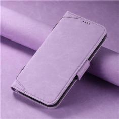 Capa de telefone carteira de couro para iphone 12 13 14 15 pro max plus 15plus 14pro com capa de suporte de cartão flip, roxo, para iphone 14plus