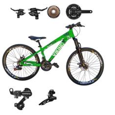 Bicicleta Aro 26 Vikingx Tuff 25 Cambio Shimano Traseiro Dianteiro / T