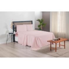 Jogo de Cama Casal Queen 4 Peças Ponto Palito Coleção Vesatile - Feira