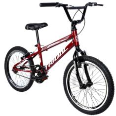 Bicicleta Infantil Aro 20 Bmx Cross Tridal Bike Freios V-Brake (Vermelho)