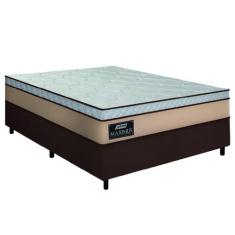 Cama Box Casal Queen Gazin Colchão Molas Ensacadas 158x198x62cm Maximu