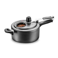 MTA - Panela de Pressão com Visor de Vidro e Fechamento Interno em Alumínio com Antiaderente, Capacidade de 3L, nº 20, Cor Grafite, Linha Visor.