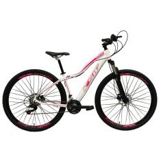 Bicicleta Aro 29 Feminina KSW MWZA 27v K7 Freios a Disco Hidráulicos Kit 3x9 Suspensão Com Trava-Feminino