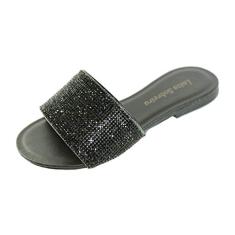 Rasteira Luiza Sobreira Preto Strass Mod. 2031