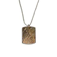 DIYthinker Colar de animal de estimação com pingente de corrente de aço inoxidável com estampa de cobra