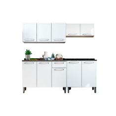 Cozinha Modulada Bertolini Evidence  4 Peças (2 Armários + 2 Balcões) C4P61 Branco