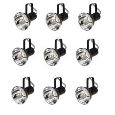 Kit 9 Spot Trilho Perfilado Eletro calha Par20 Bulbo OL5 - Hiperlight