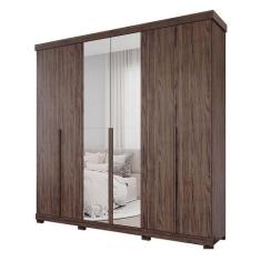 Guarda Roupa Casal Com Espelho 100% Mdf 6 Portas 6 Gavetas Guarapari P