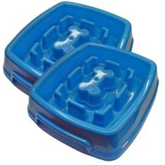 Kit 2 Comedouro Lento Interativo 650ml Para Cachorros Cães - LZ SHOP, 