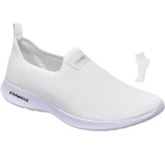 Sapatilha Tenis Calce Facil Slip on Feminina Confortável Com MEIA - ST