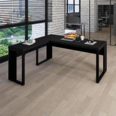 Mesa L Escritório Industrial 1,50m x 0,70m Pés Metal F5 - F5 Office G,