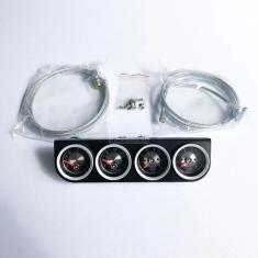 Kit 4 Manômetros Mecânico Injeção Para Ford Maverick