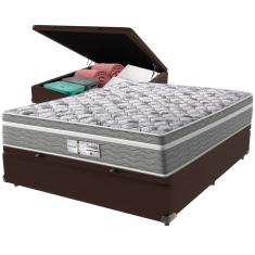 Cama Box Baú e Colchão Evolution Molas Ensacadas Casal Probel