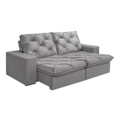 Sofá Retrátil E Reclinável 2 Lugares 250cm M176 Cinza