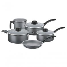 Jogo De Panelas De Alumínio Com Revestimento Interno De Antiaderente 5 Peças Tramontina