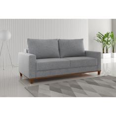 Sofá Living 3 Lugares 181cm Lívia Inox