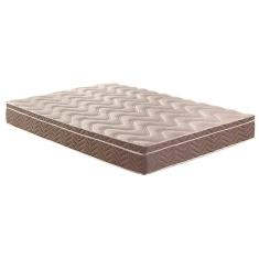 Colchão King D33 / Anatômico Confort Ultra Firme Euro Pillow Brown (193x203x17) - Paropas
