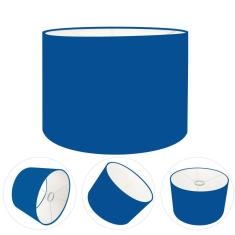 Cúpula Abajur e Luminária em Tecido Cilíndrica Vivare Cp-7019 Ø40x30cm - Bocal Nacional