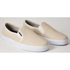 Tênis Lig Shoes Casual Iate Slip on Sem Cadarço Calce Confort Masculino-Masculino