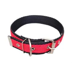 Coleira Para Cachorro Nylon Dupla Cães Pet - N 8 - FLOP, Vermelha