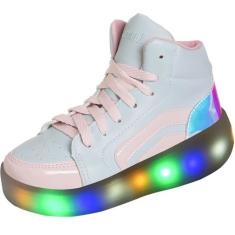 Tênis Infantil Feminino Com Rodinhas E Led Luzinha Que Pisca - Beakid,