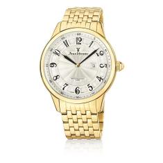 Relógio Pulso Jean Vernier Masculino Aço Dourado Jv01129
