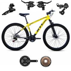 Bicicleta Aro 29 Gti Roma Bike 21v Index Alumínio Freio a Disco Suspensão Componentes Shimano-Unissex