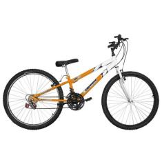 Bicicleta Ultra Bikes Aro 26 Rebaixada Bicolor V-brake, Laranja, Branc