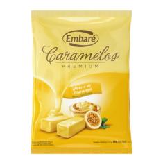 Bala De Caramelo Premium Sabor Mousse De Maracujá 600g - Embaré