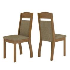Cadeiras Kit 2 Cadeiras Selena 14108 Seda/Neve - Viero Móveis