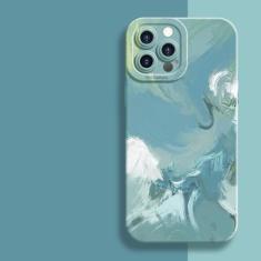 Capa de pintura em aquarela para iPhone 11 12 13 14 Pro Max Mini XR XS X 7 8 Plus SE 2020 Rainbow à prova de choque Tpu macio capa de silicone, 7, para iPhone SE 2022