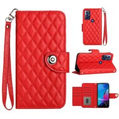 Para Motorola Moto G Pure 2021, capa carteira com alça de pulso, capa flip de couro com fecho magnético com 7 cartões e 1 compartimento para dinheiro, suporte feminino presente capa de telefone para