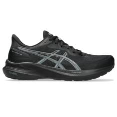ASICS Tênis de corrida masculino GT-1000 13, Preto/aço cinza, 38