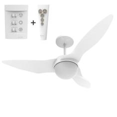 Ventilador de Teto Aliseu Terral com controle remoto e parede - 3 Pás 