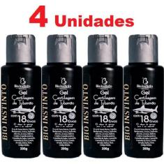 Kit com 4 Gel Cartilagem de Tubarão Com 18 Ervas 200g Bio Instinto