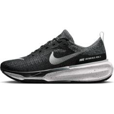 Nike Tênis masculino ZoomX Invincible Run Flyknit 3, Preto, branco, 9